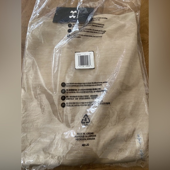 Under Armour Big & Tall Tech Textured Short Sleeve Tee- City Khaki - Picture 11 of 16